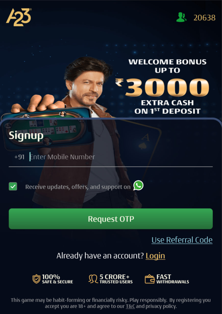 The third image of the app ,Online betting platform with the best betting games with highest cash rewards